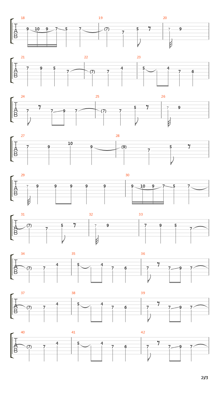 The Final Waltz吉他谱