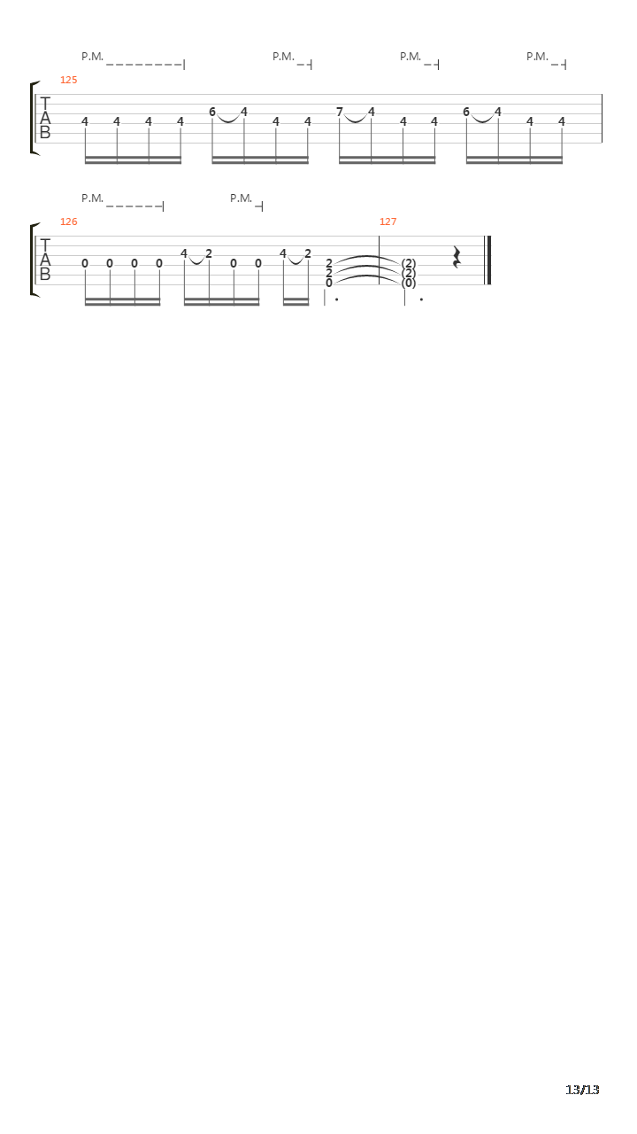 Tortuga Bay吉他谱
