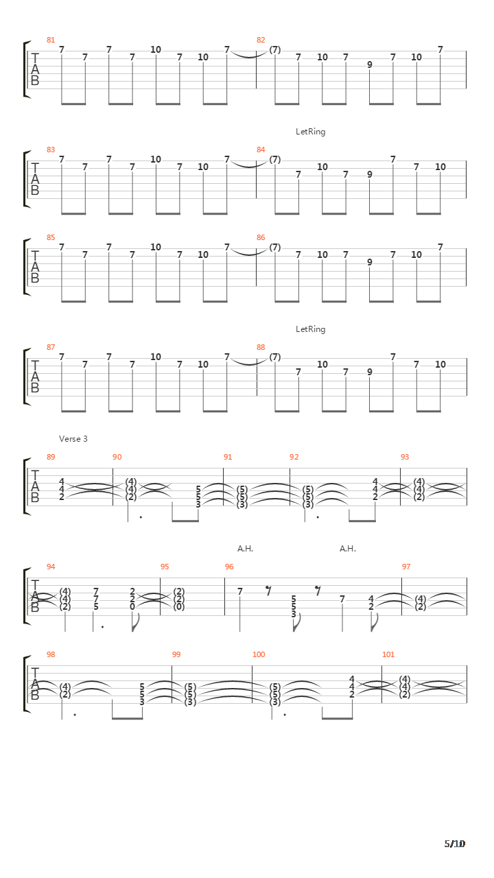 When Time Runs Out吉他谱