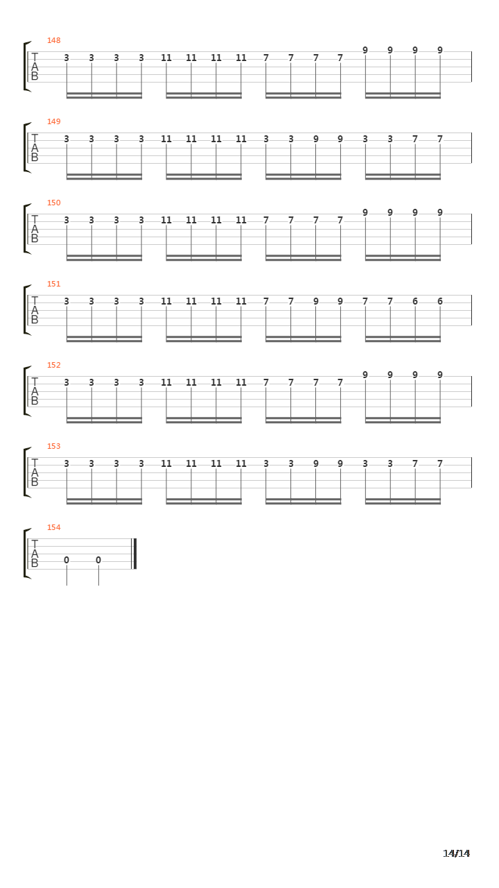 White Masque吉他谱