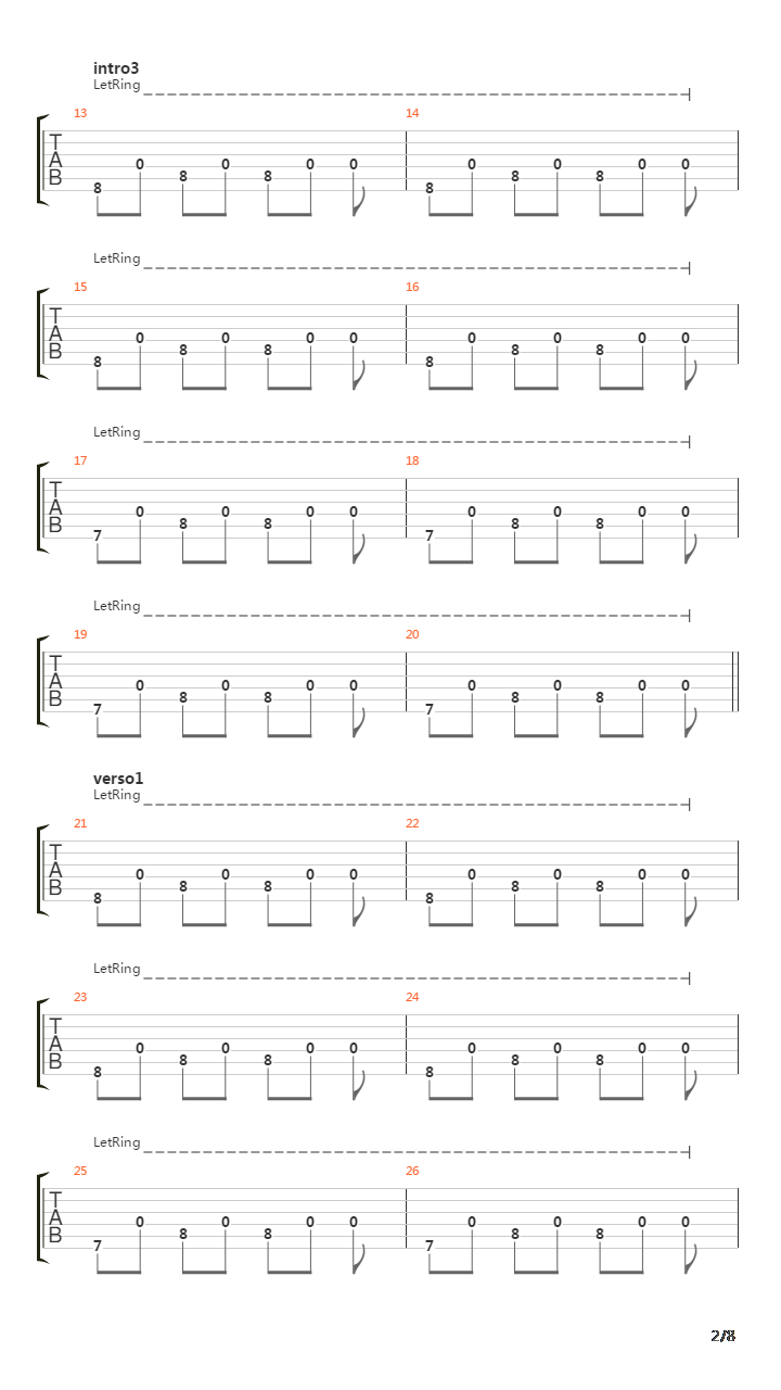 Memorial吉他谱