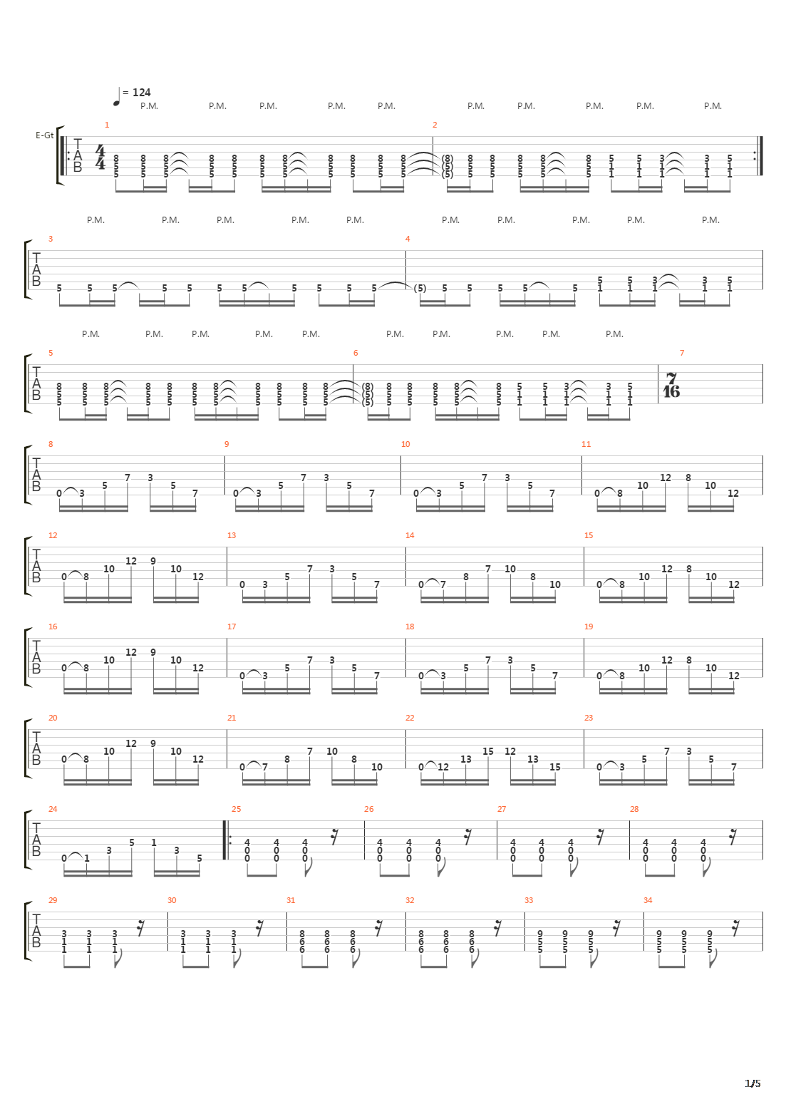 The Recovery吉他谱