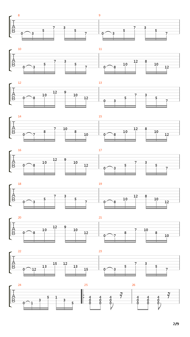 The Recovery吉他谱