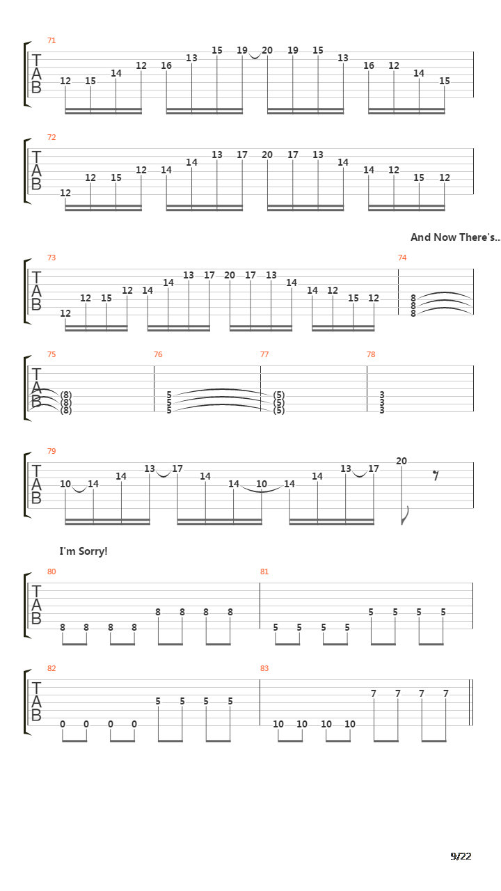 An Artifact吉他谱