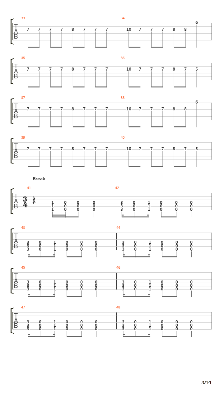 迷彩(Meisai)吉他谱