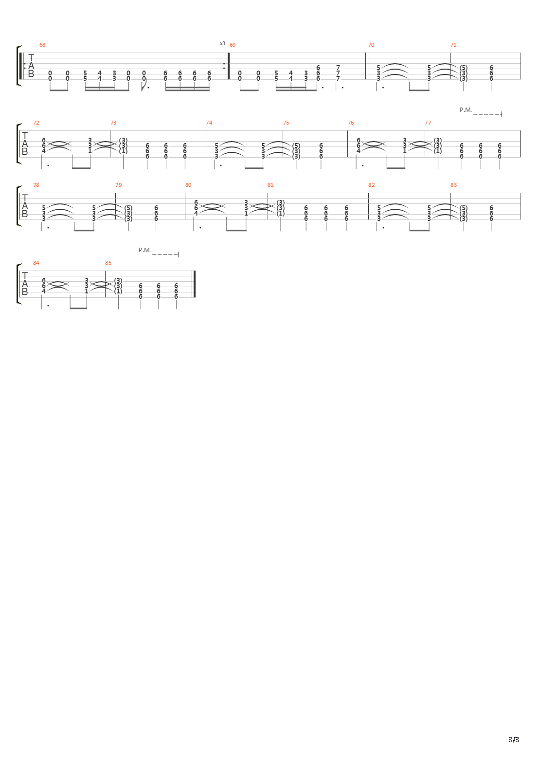 A Tender Fable吉他谱