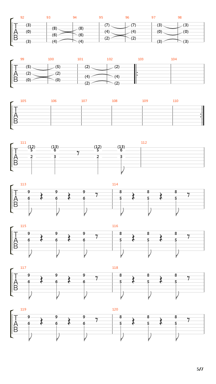 Den Siste Kamp吉他谱