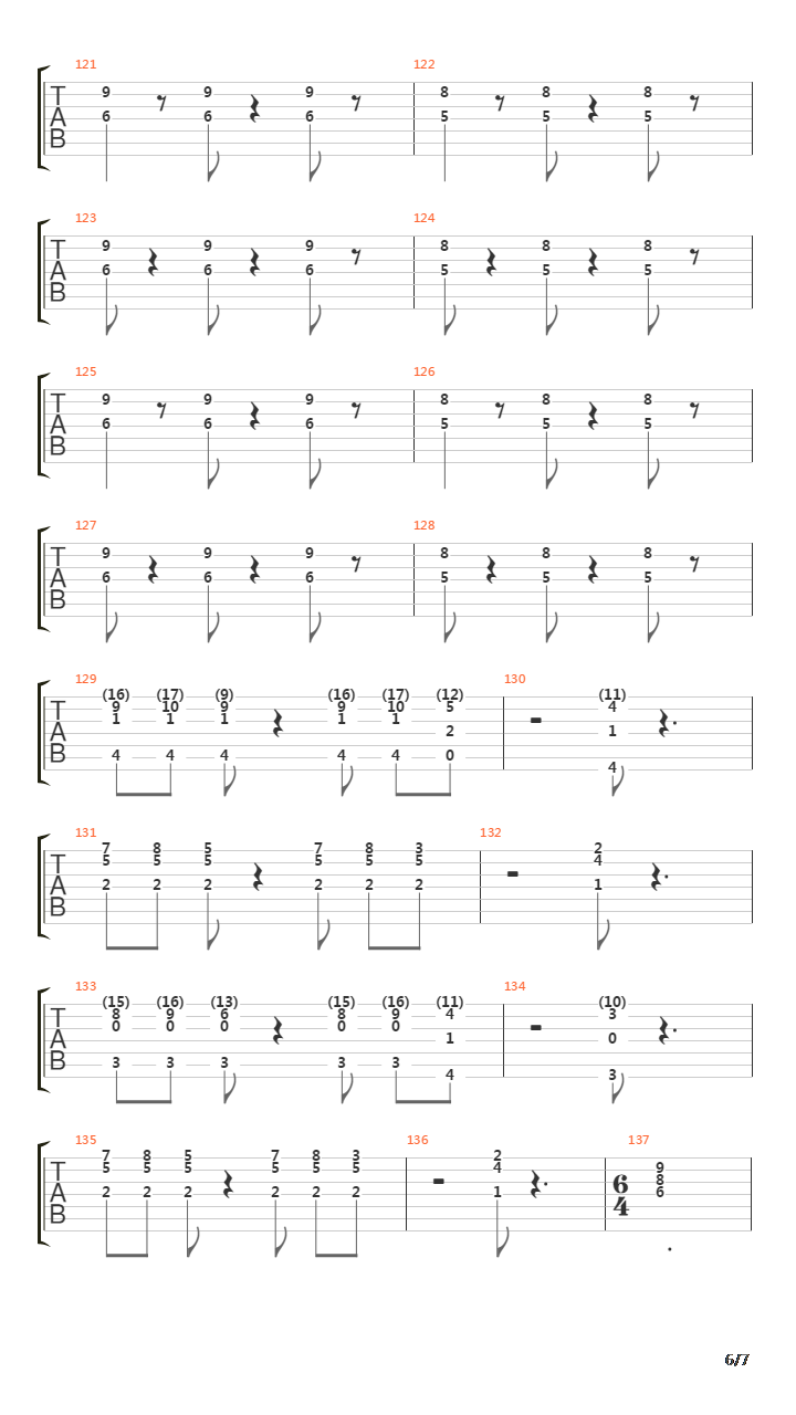 Den Siste Kamp吉他谱
