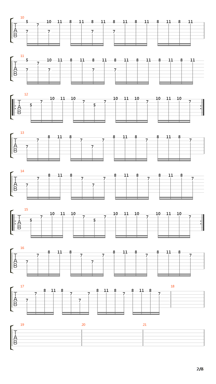 The Ninth Wave吉他谱