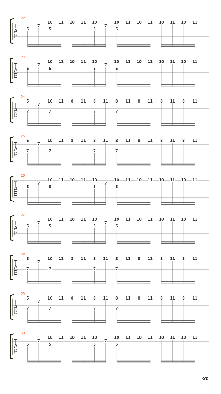 The Ninth Wave吉他谱