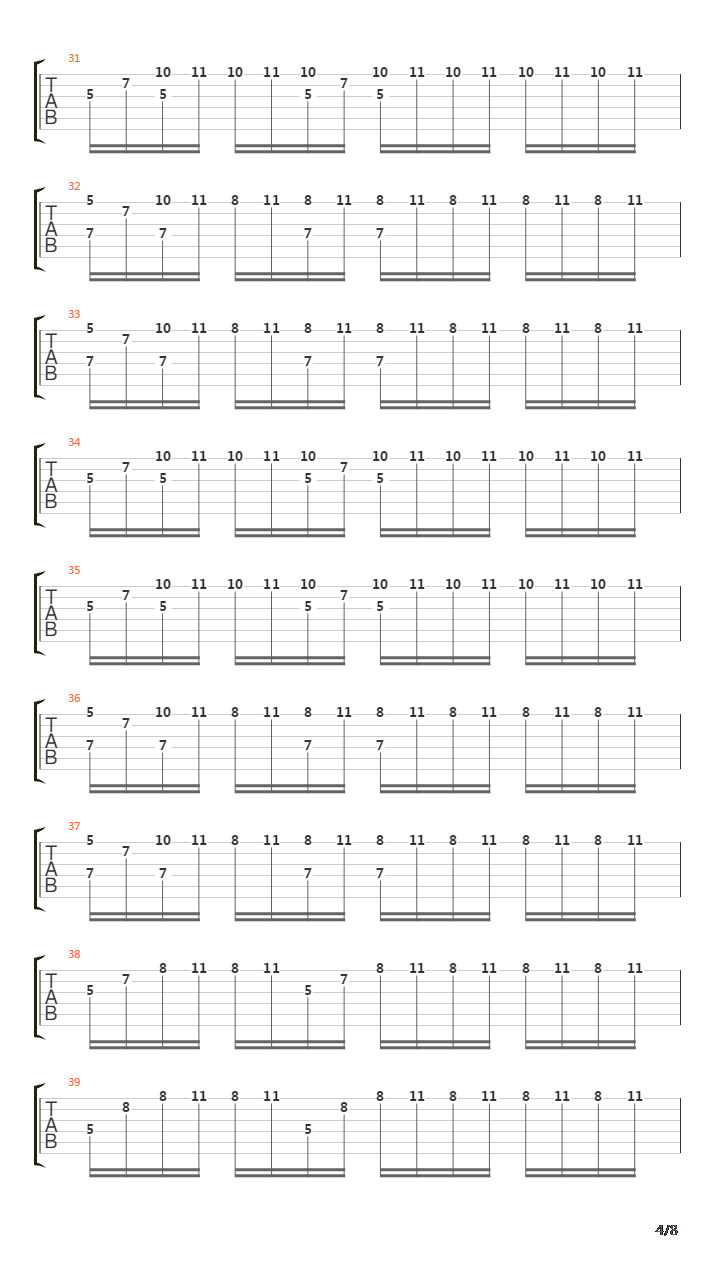 The Ninth Wave吉他谱