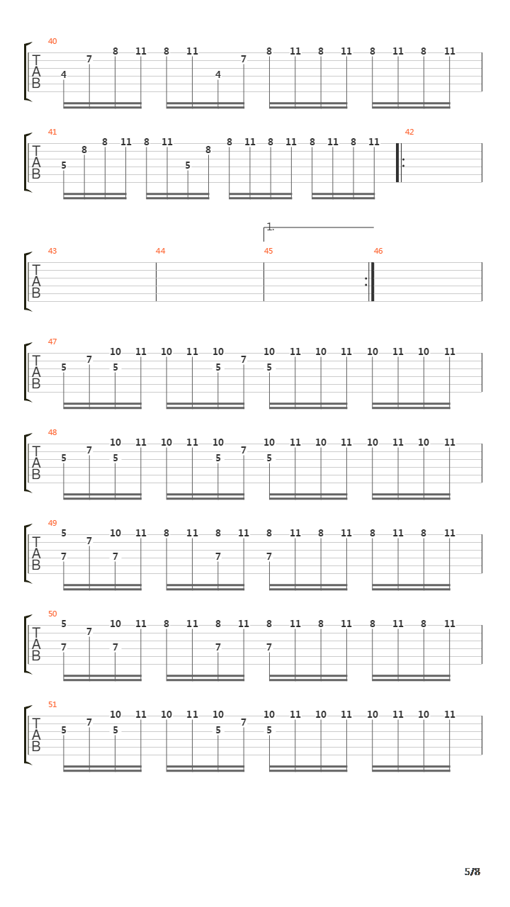 The Ninth Wave吉他谱