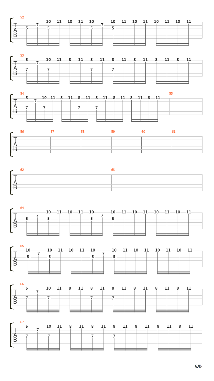 The Ninth Wave吉他谱