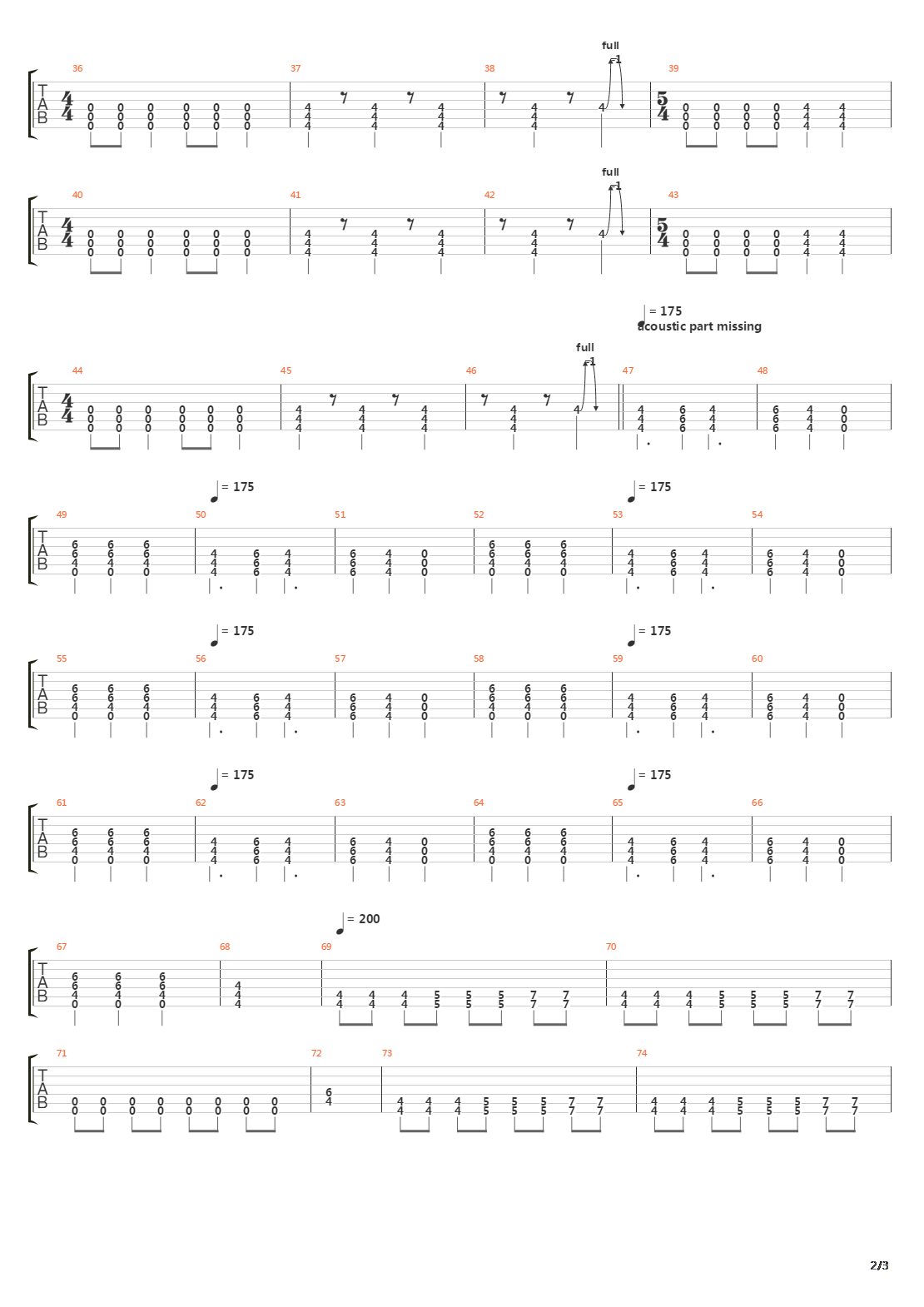 Burden Of Reflecting吉他谱