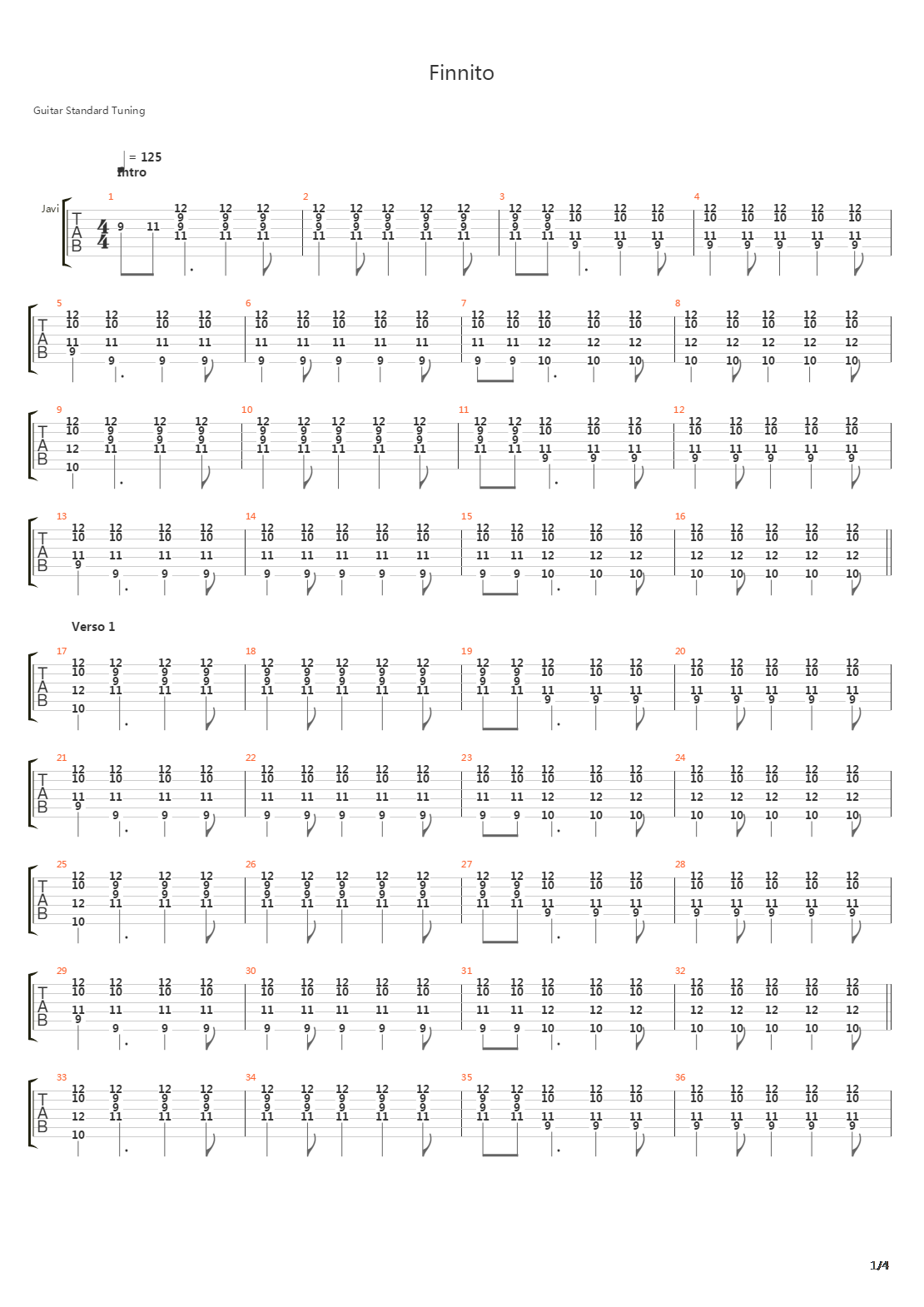 Finnito吉他谱