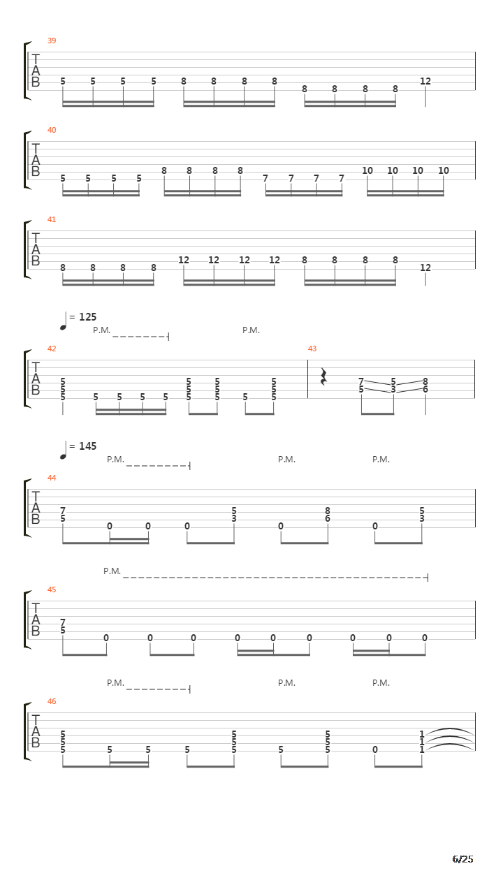 Carnal Repercussions吉他谱