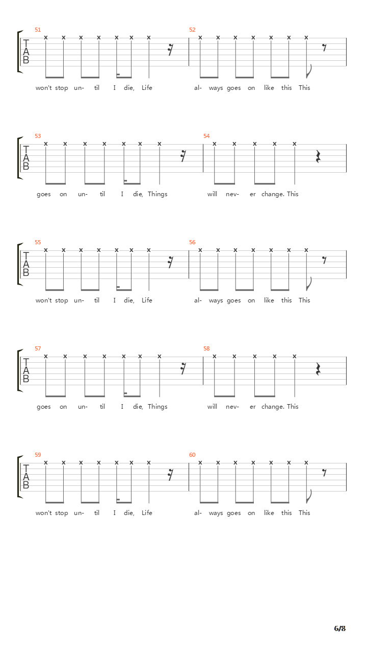 Borderline Miime吉他谱