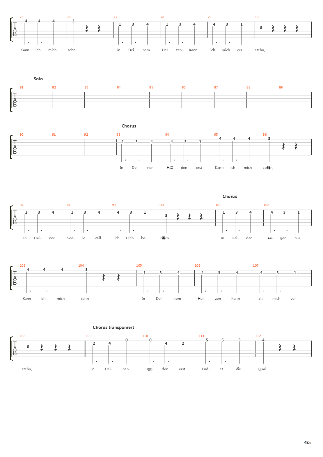 Khaosprinz Und Windprinzessin吉他谱