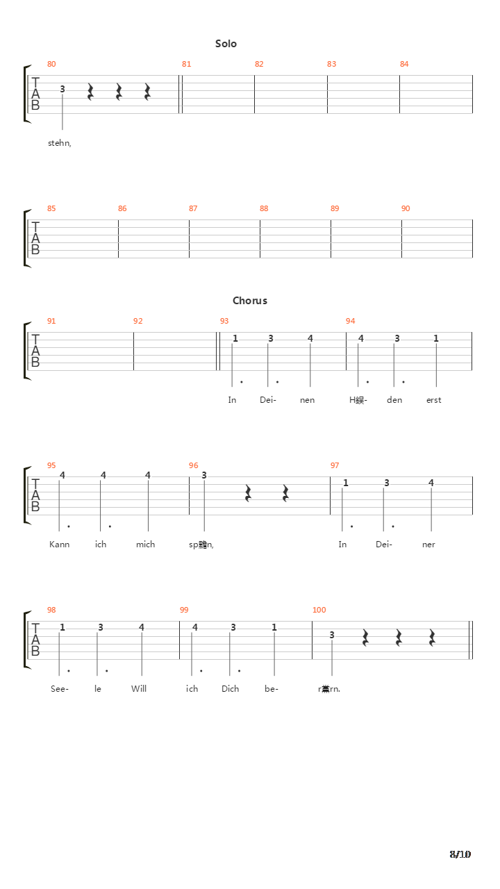 Khaosprinz Und Windprinzessin吉他谱