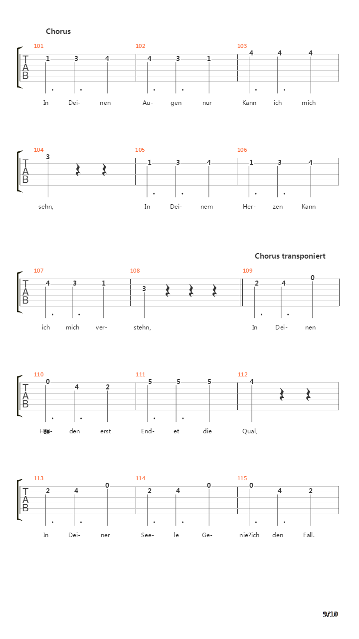 Khaosprinz Und Windprinzessin吉他谱