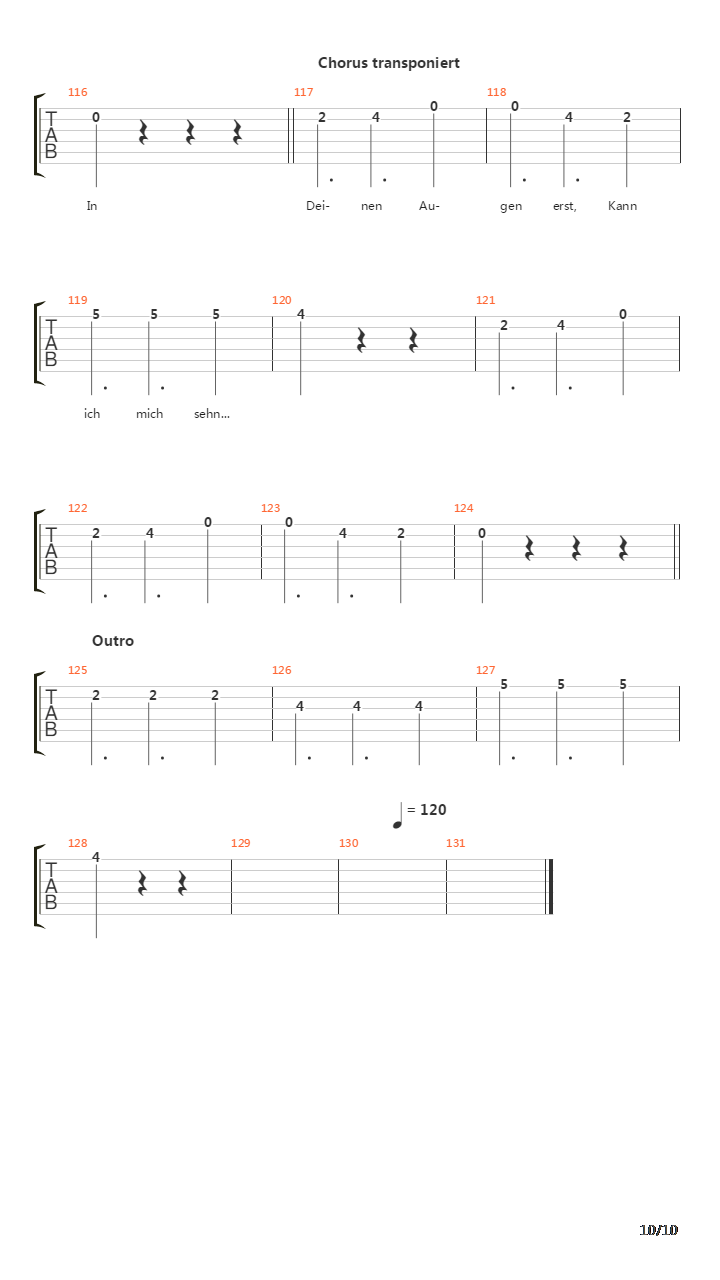 Khaosprinz Und Windprinzessin吉他谱