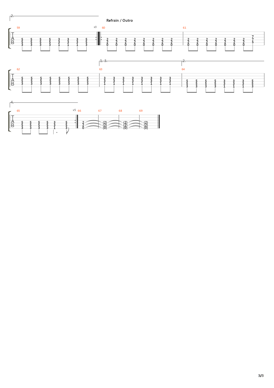 Schlaf In Den Flammen吉他谱