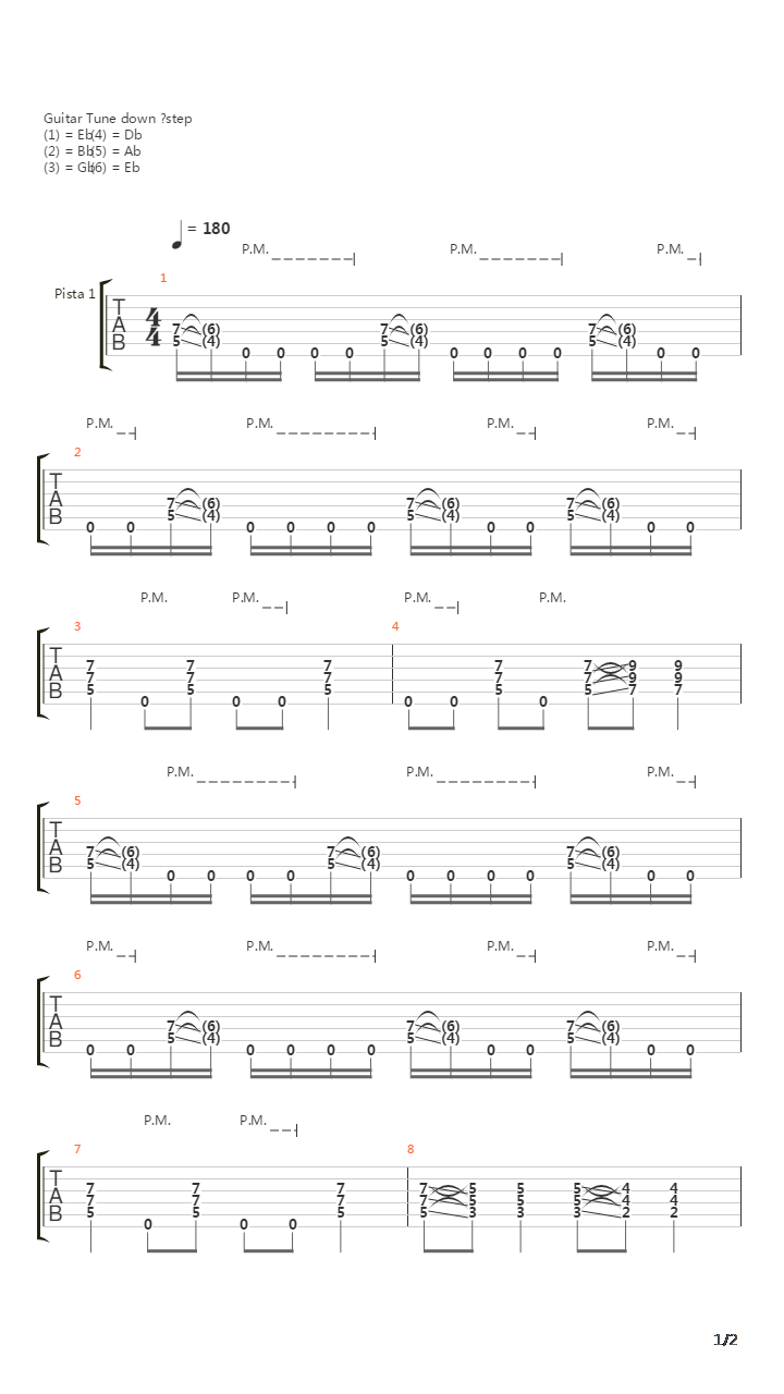 Barcos De Cristal吉他谱