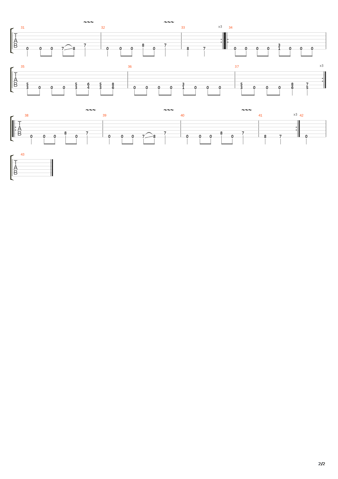 Nightmare吉他谱