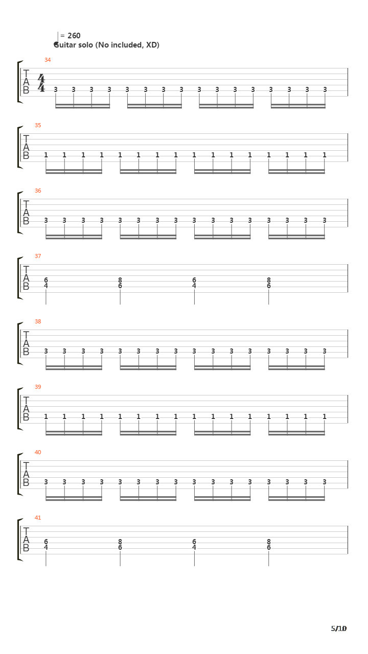 Satanas吉他谱