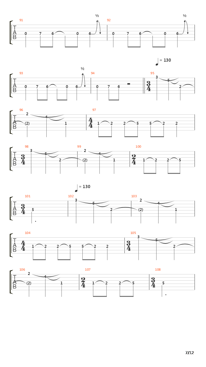 Angstridden吉他谱