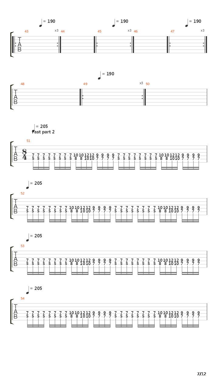 Dark Medieval Times吉他谱