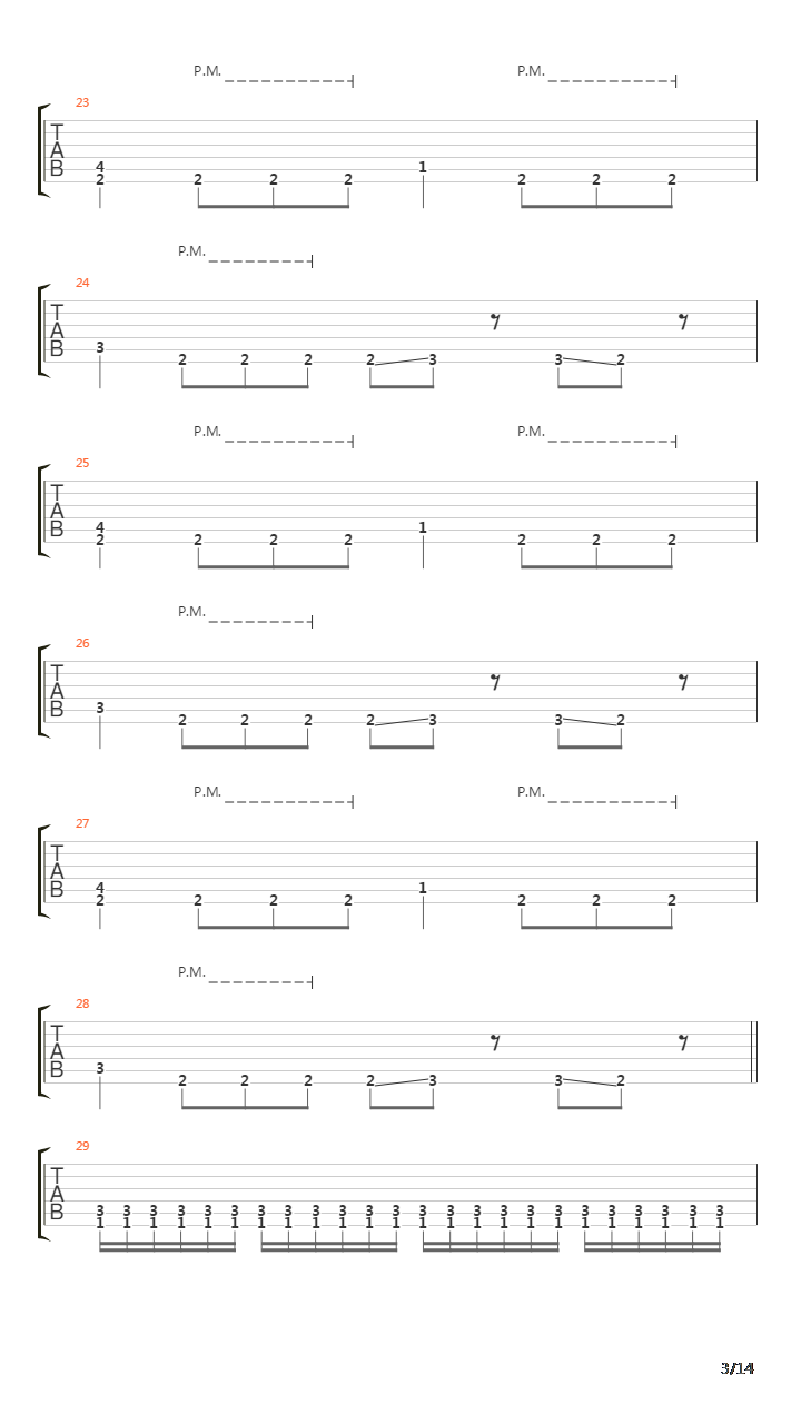 Rite Of Our Cross吉他谱