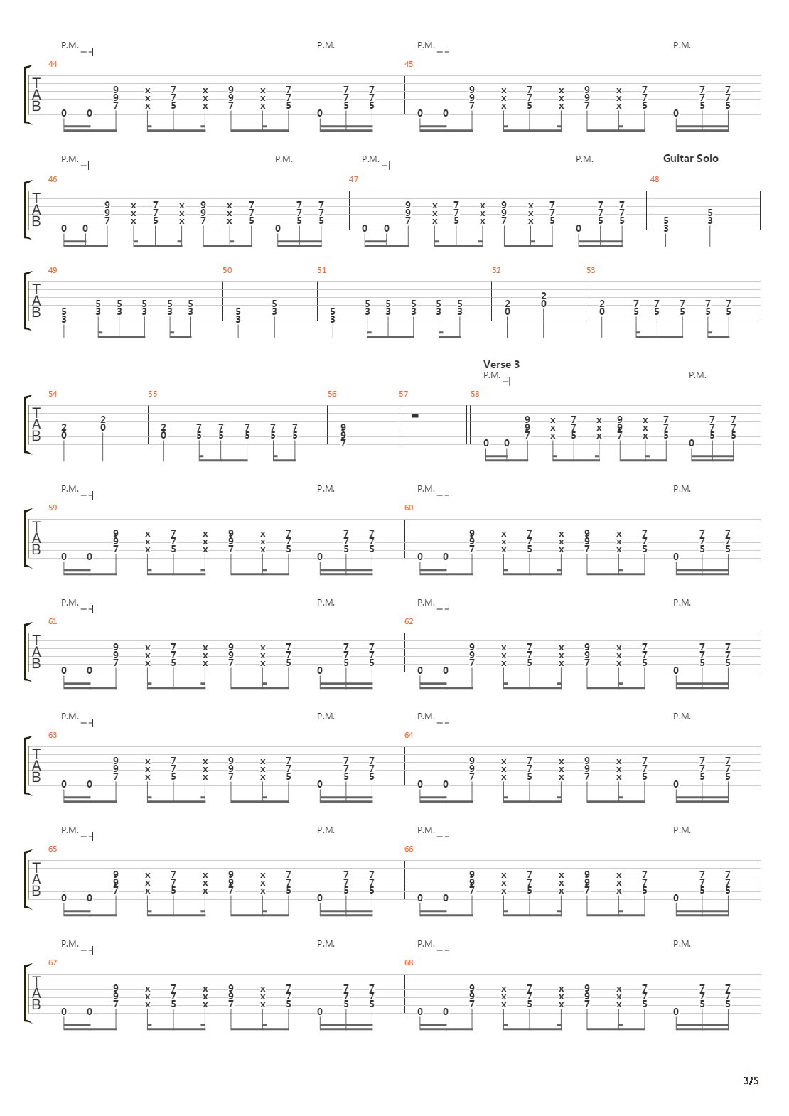 20000 Feet吉他谱