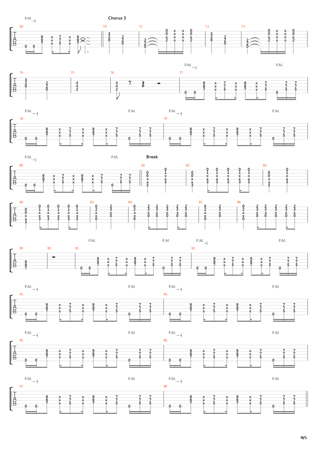 20000 Feet吉他谱