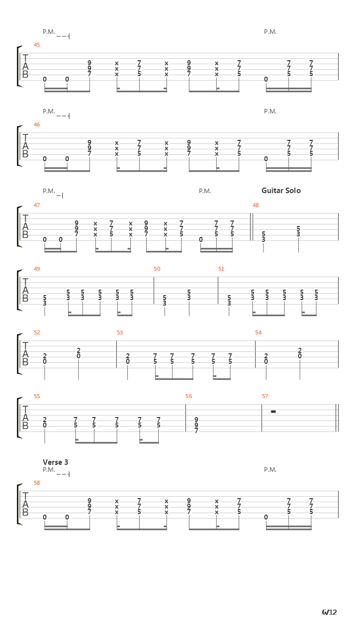 20000 Feet吉他谱