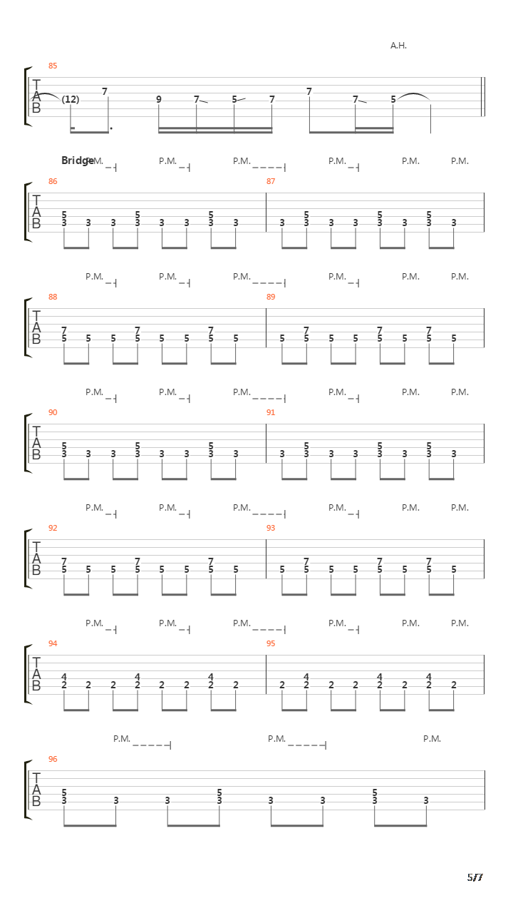 Song For Emma吉他谱