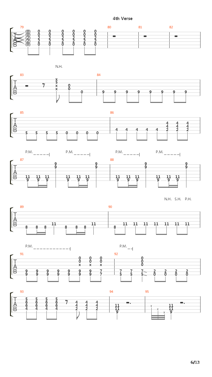 Belt吉他谱