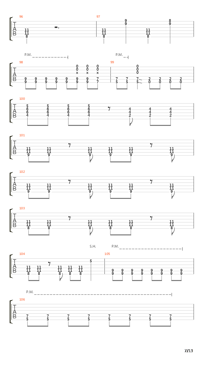 Belt吉他谱