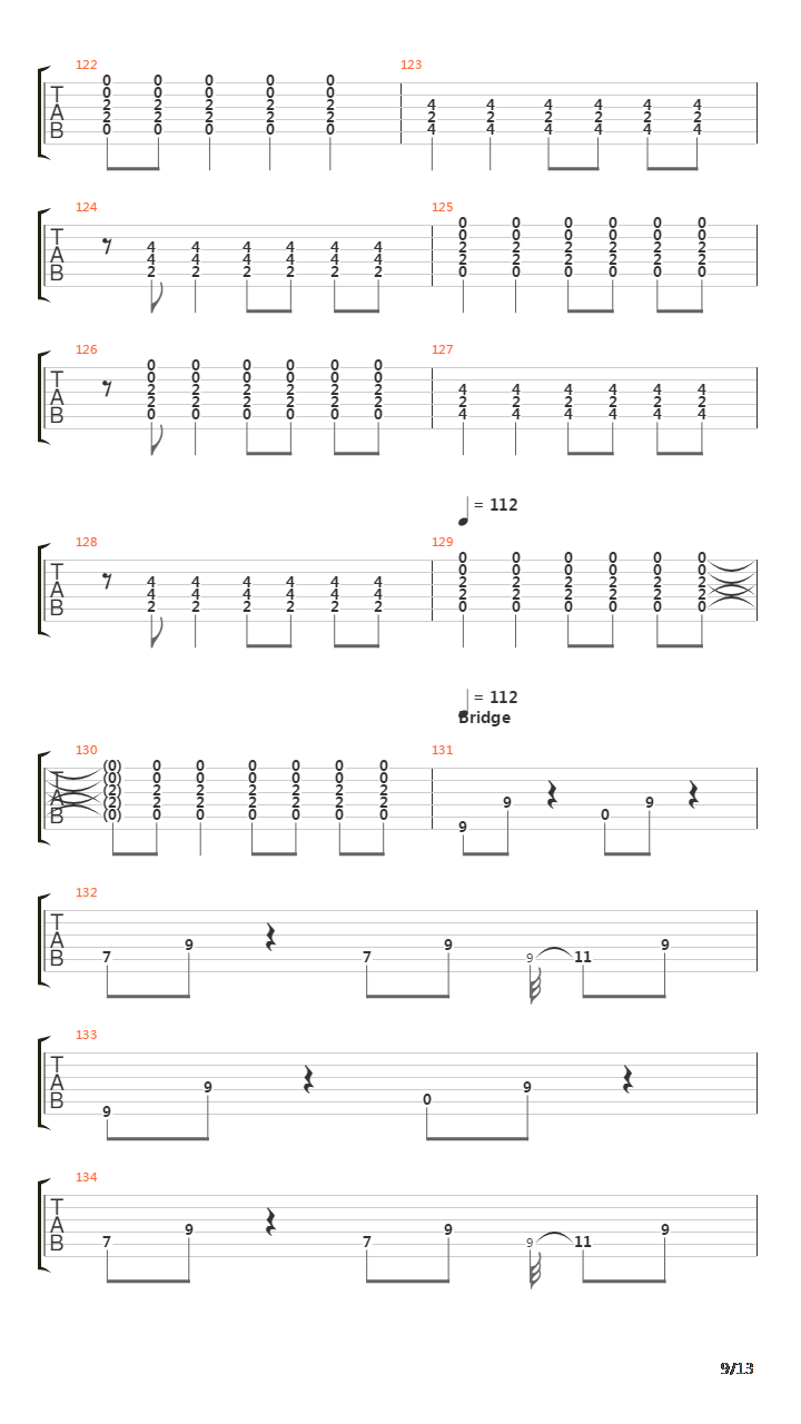 Belt吉他谱