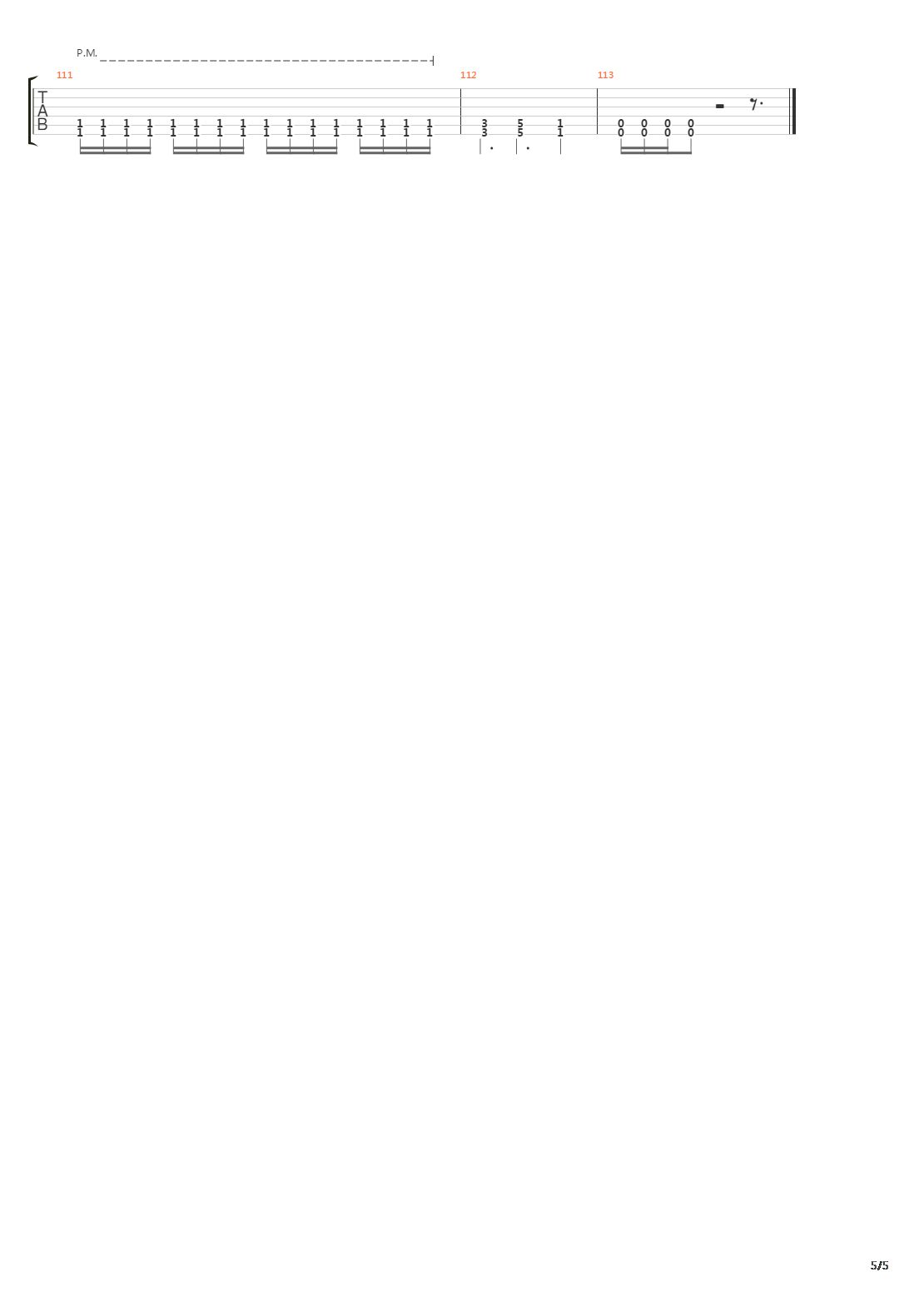 Mute吉他谱