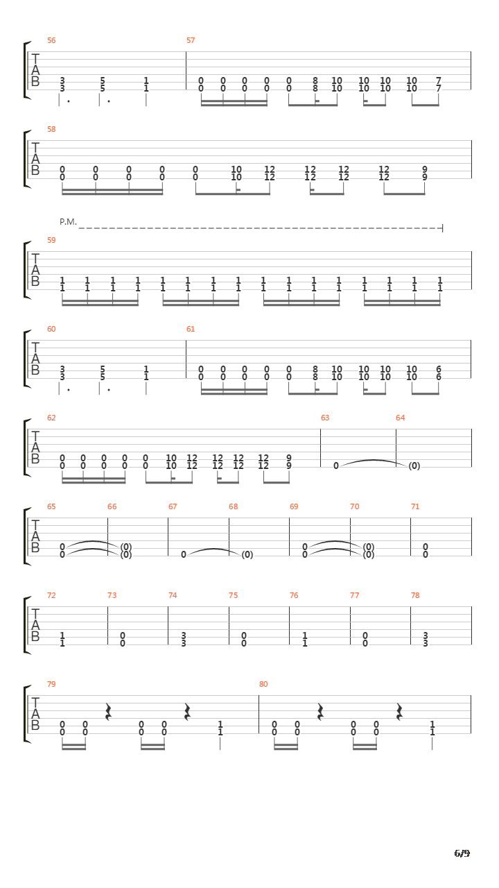 Mute吉他谱