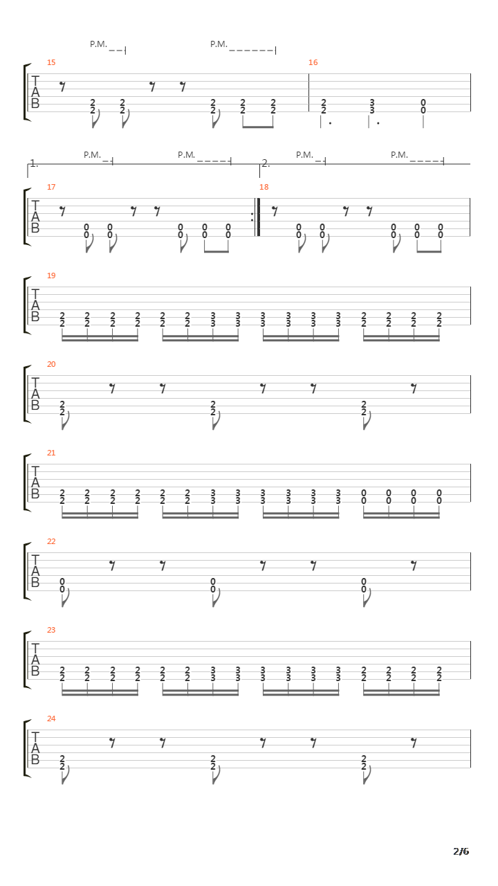 Numb吉他谱
