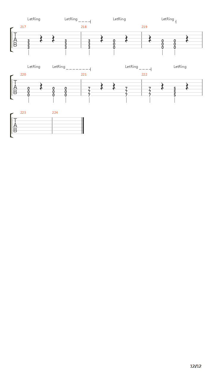 Silent Words吉他谱