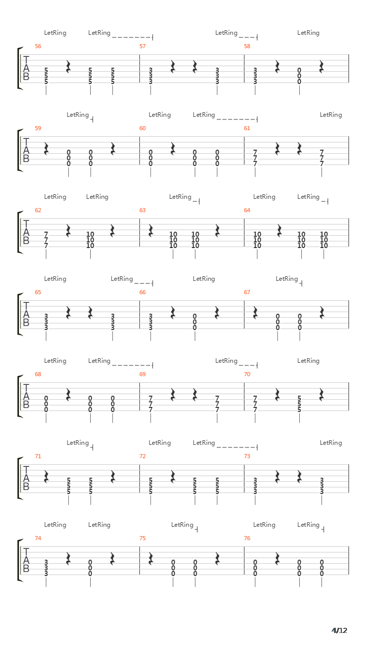 Silent Words吉他谱