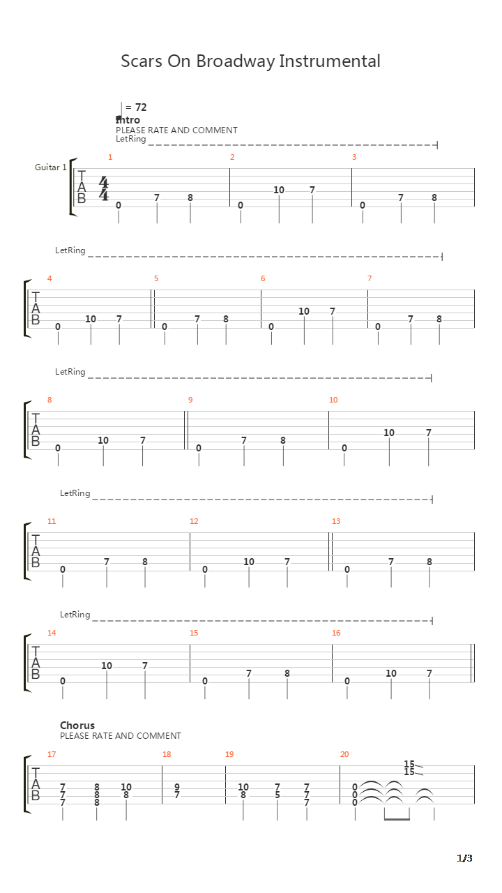 Instrumental吉他谱