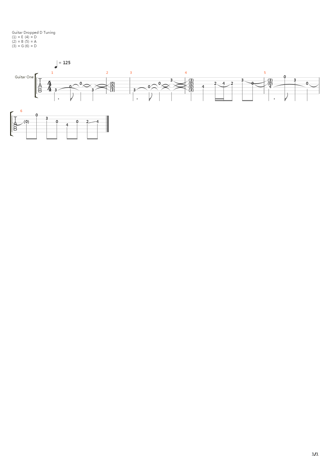 Derailed吉他谱