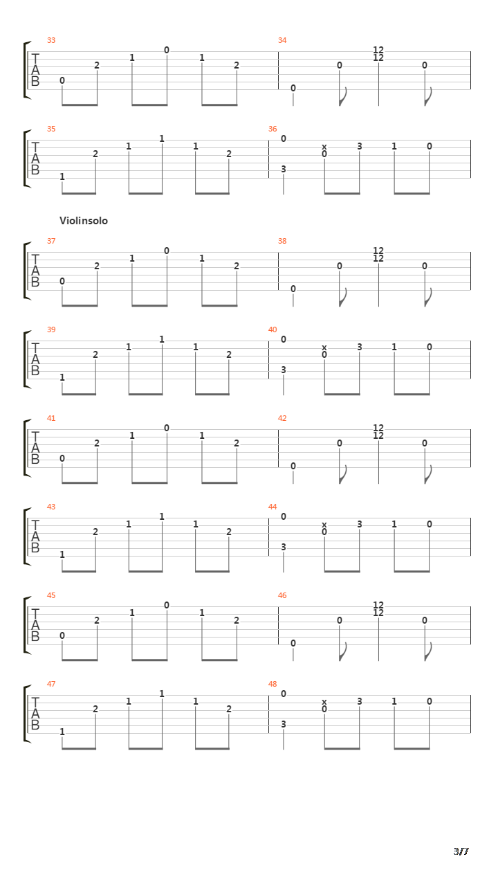 Sonnenstrahl吉他谱