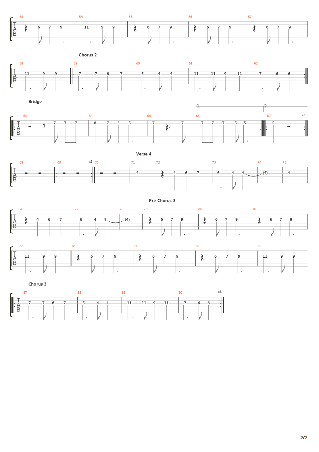 You吉他谱