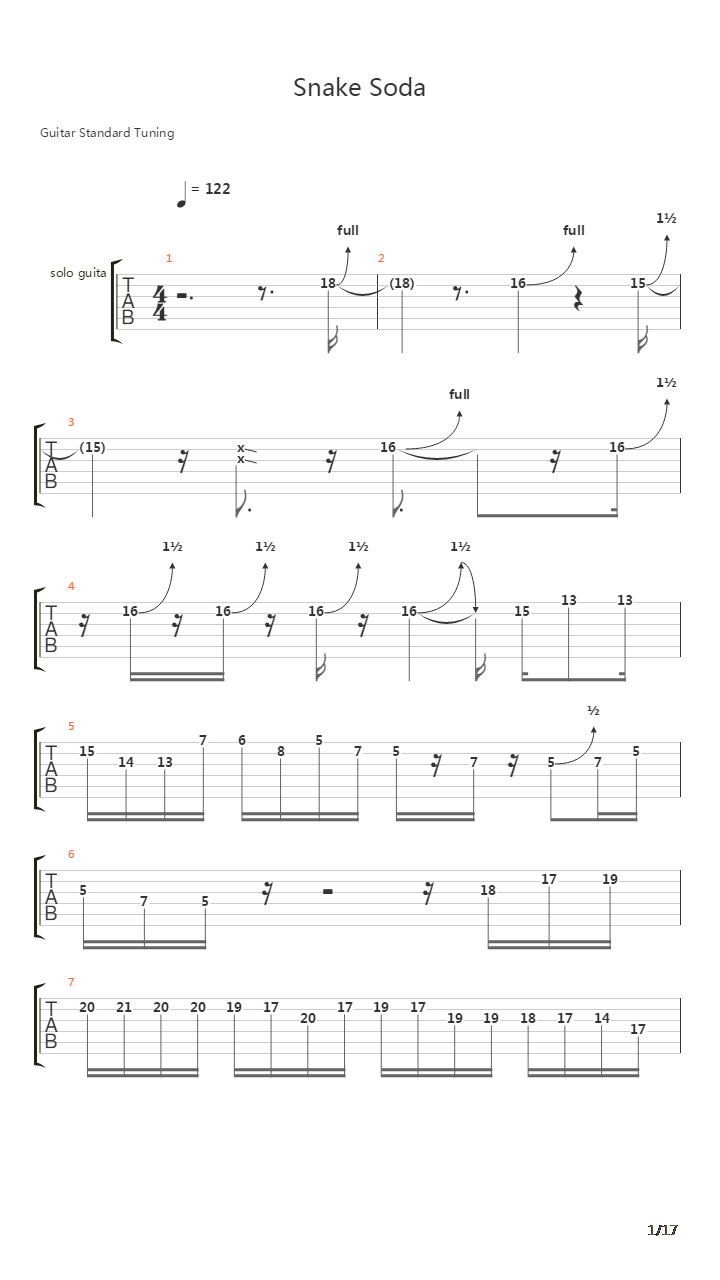Snake Soda吉他谱