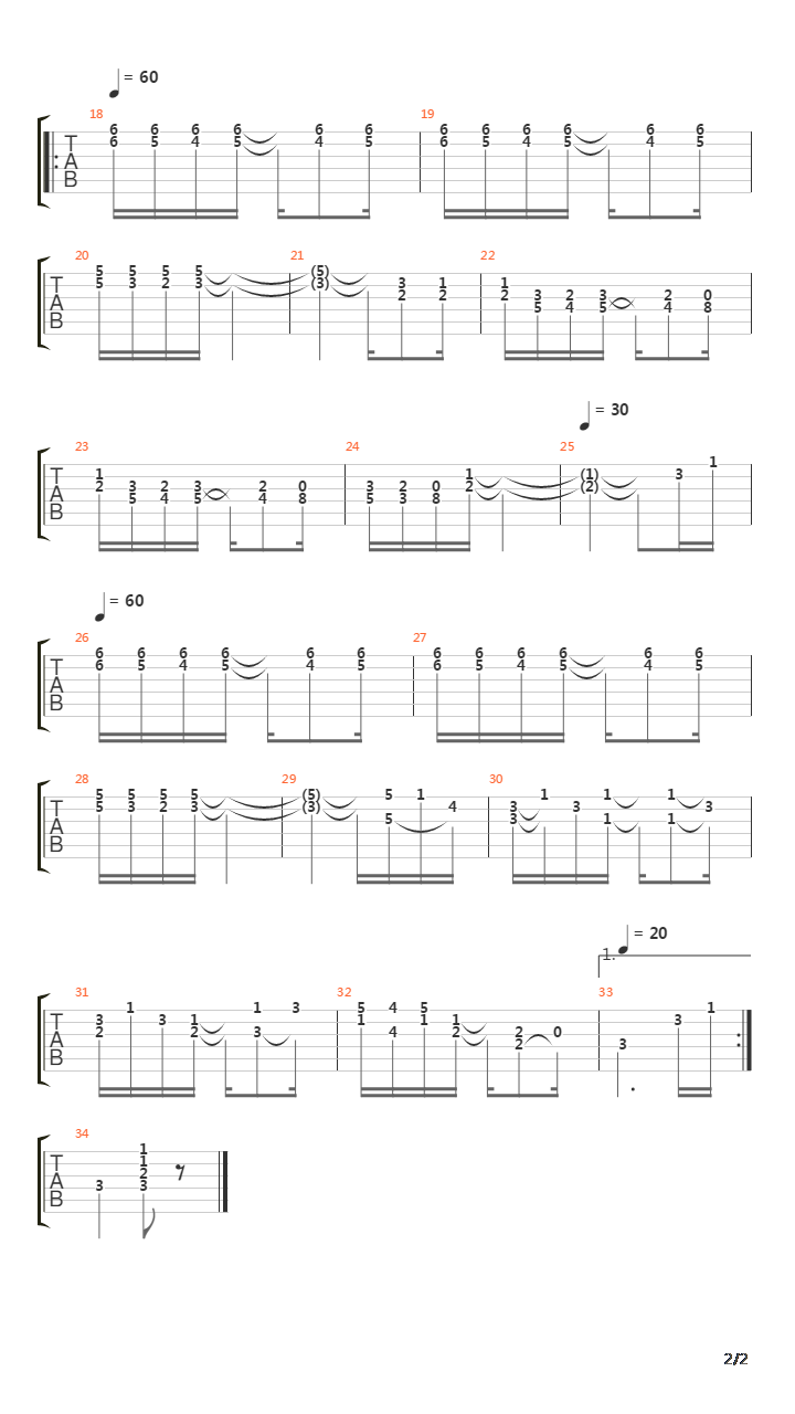 Solace吉他谱